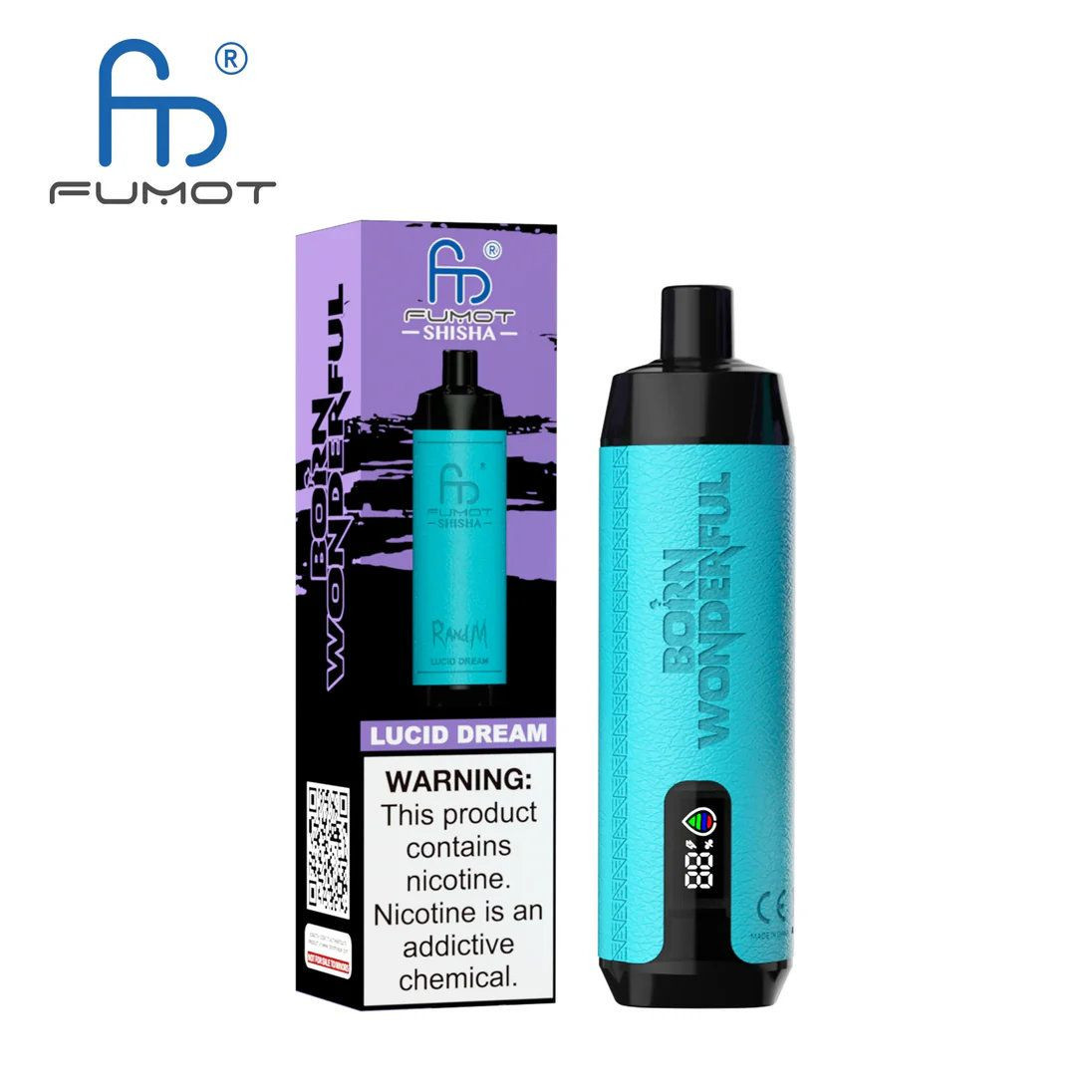 FUMOT RandM Shisha 10000: Premium Rechargeable Disposable Vape (10K Puffs | 35 Flavors | Romania Wholesale)