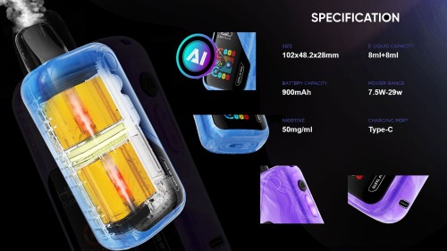 Buy Package Clck Plus Vape 30000 Puffs Quick-ChargHQD Dual Flavor Enjoyment 30000 Puffs