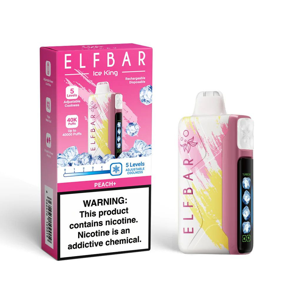 Wholesale Elf Bar Ice King 40000 Puffs Disposable Vape Wholesale Hungary Elf Bar Ice King 40K Puffs Disposable Vape