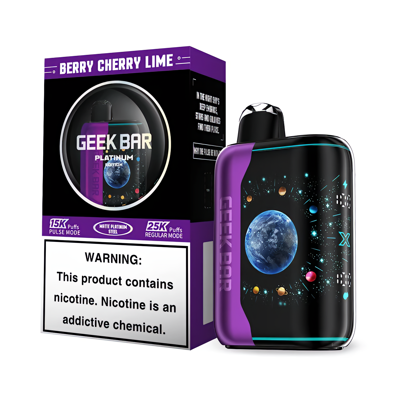 Geek Bar X Platinum Edition 25000 puffs Disposable Vape – Lowest Price in the United States | Dual Mode with 3D Curved