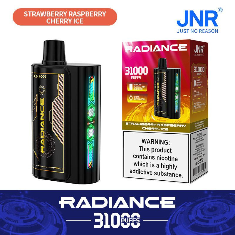 JNR Radiance 31000 Puffs Disposable Vape Belgium 950 mAh Rechargeable Battery JNR Vapes Wholesale